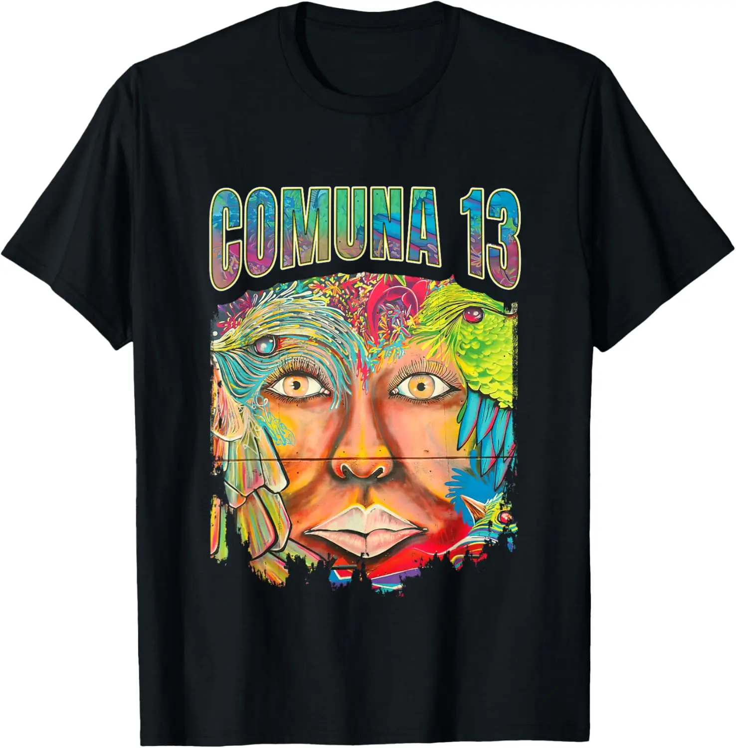 Comuna 13 Graphic San Javier Street Art Graffiti T-Shirt