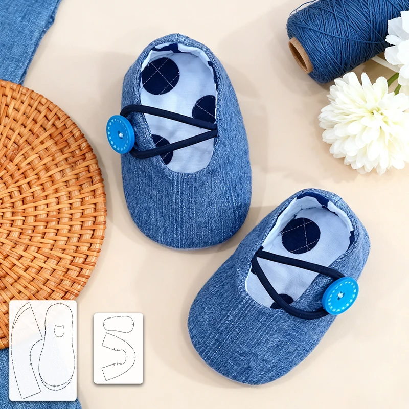 YOMDID 1 Stück handgefertigte DIY-Zeichnungs-Patchwork-Vorlage, Schuhherstellung, Quilt-Vorlage, DIY-Hausschuhe, PET-Nähvorlage