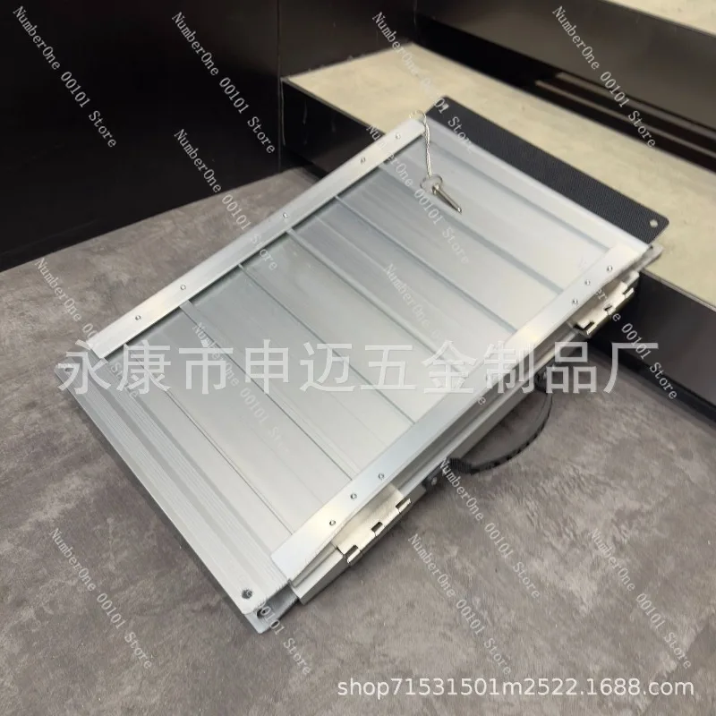 Aluminum Wheelchair Ramp Portable, Folding Mobility Scooter Ramp for Steps Doorways, Heavy Duty Non-Slip Loading Climbing Board