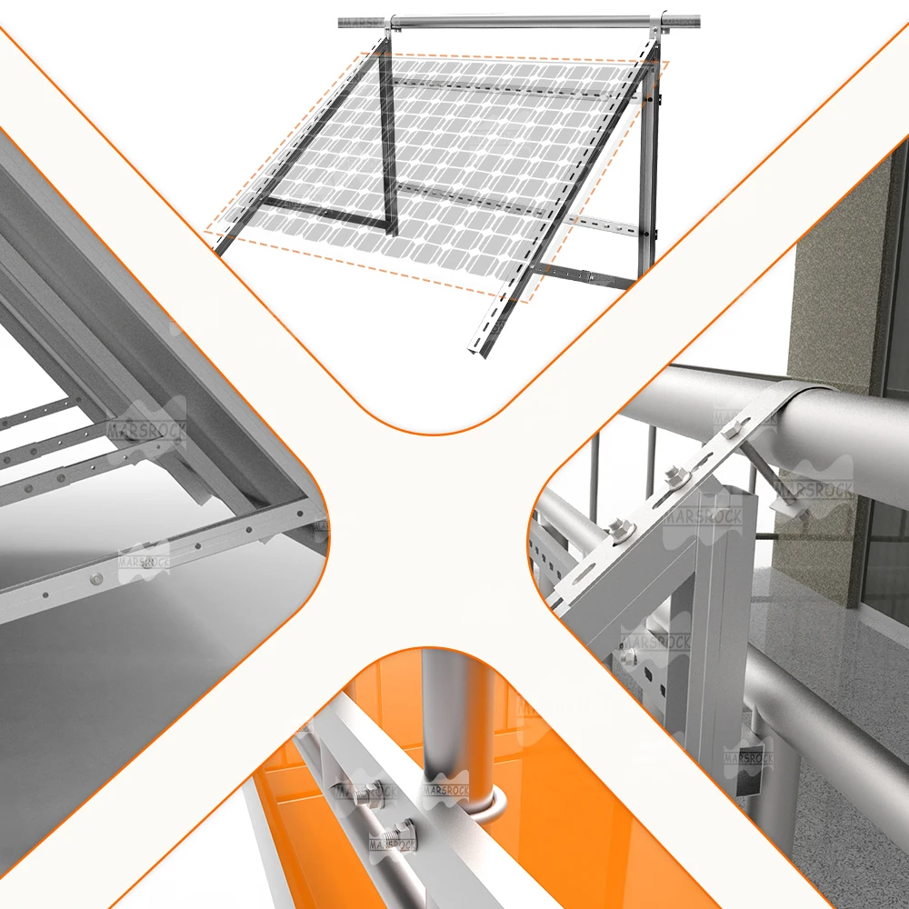 Langlebige Dreieckige Aluminium-Verstellbare Solarmodul-Montagehalterung Schnelle Installation, Wetterfestes Design Perfekt für Alle Arten – Detail 4