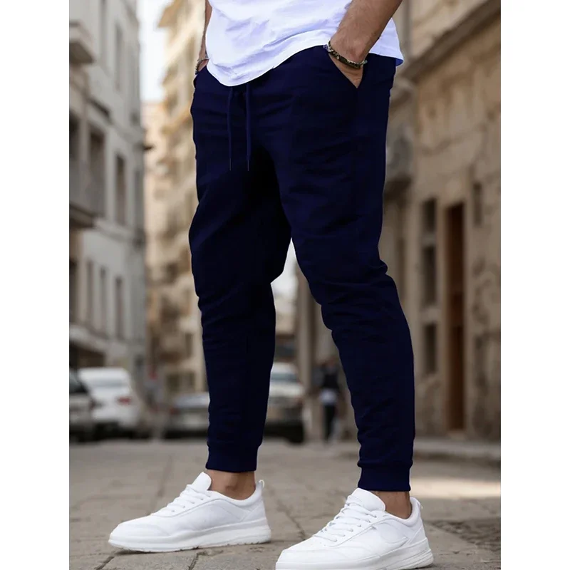 Pantaloni da jogging estivi da uomo ideali per la corsa Fitness Pantaloni sportivi traspiranti per l'allenamento Pantaloni casual alla moda