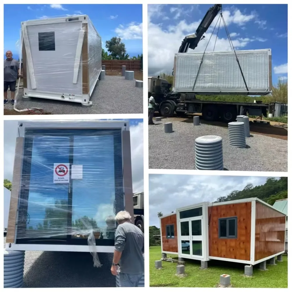 حاوية قابلة للتوسيع مسبقة الصنع للأمن مخصصة 1-4 غرفة نوم منزل صغير جاهز قابل للطي وحدات متنقلة منزلية مخصصة من الفولاذ