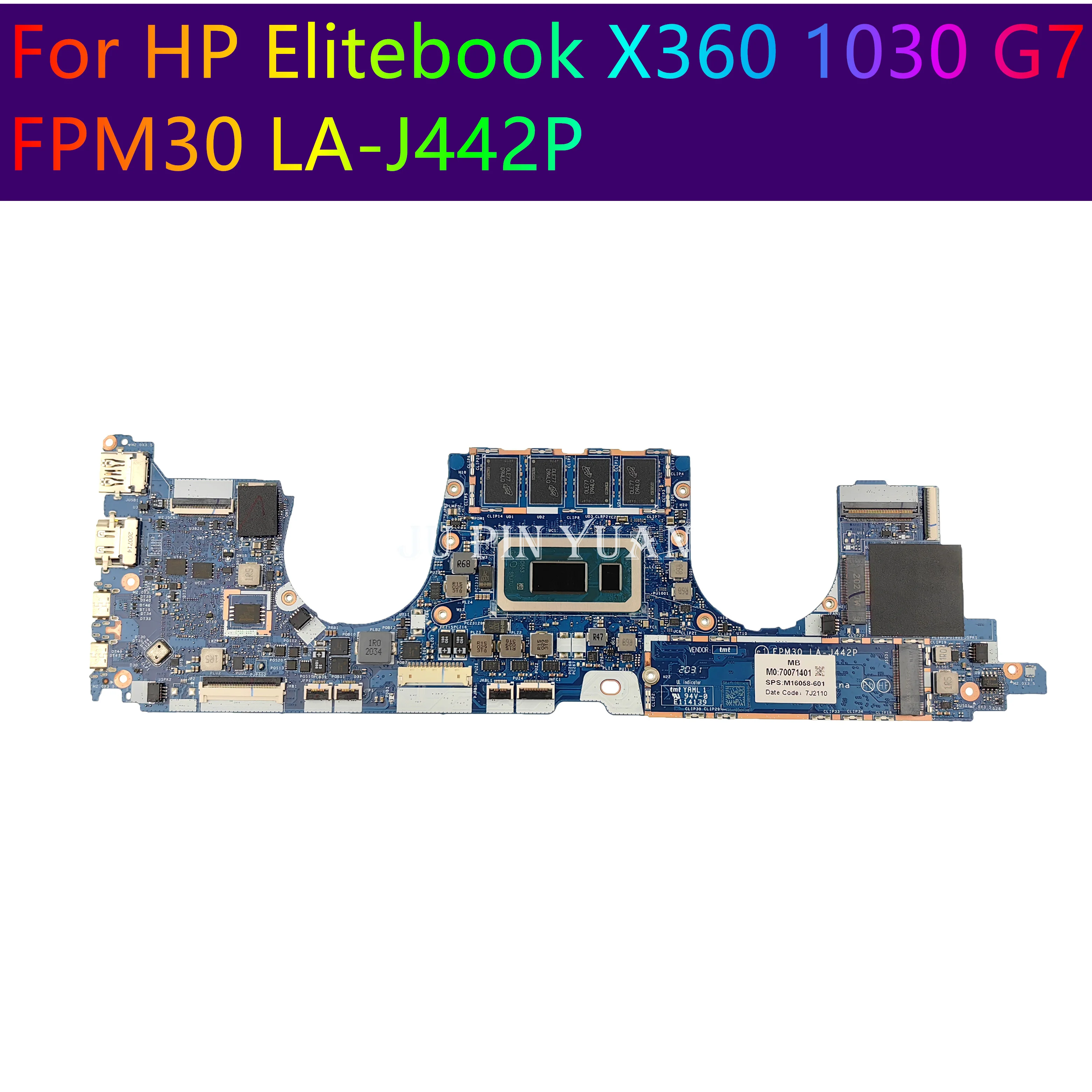 

For HP Elitebook X360 1030 G7 Laptop Motherboard FPM30 LA-J442P Mainboard M16057-601 M16058-601 M16063-601 M16064-601 M16065-601