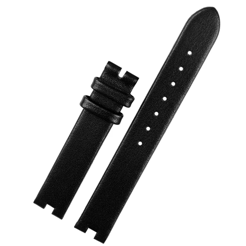 12-4mm 14-4mm Women\'s Leather Watch Strap For Gucci Leather Notch Watch band YA141401 YA141505 Leather Watch Chain Wristband
