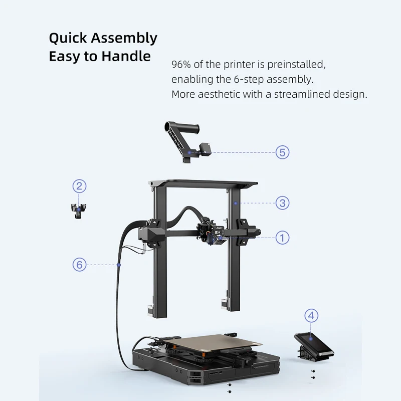 3D-принтер CREALITY Ender-3 S1 Pro, радиатор с жидкостным охлаждением, 300 °C, высокотемпературная печать, прямой экструдер, Лазерная гравировальная головка CR Touc