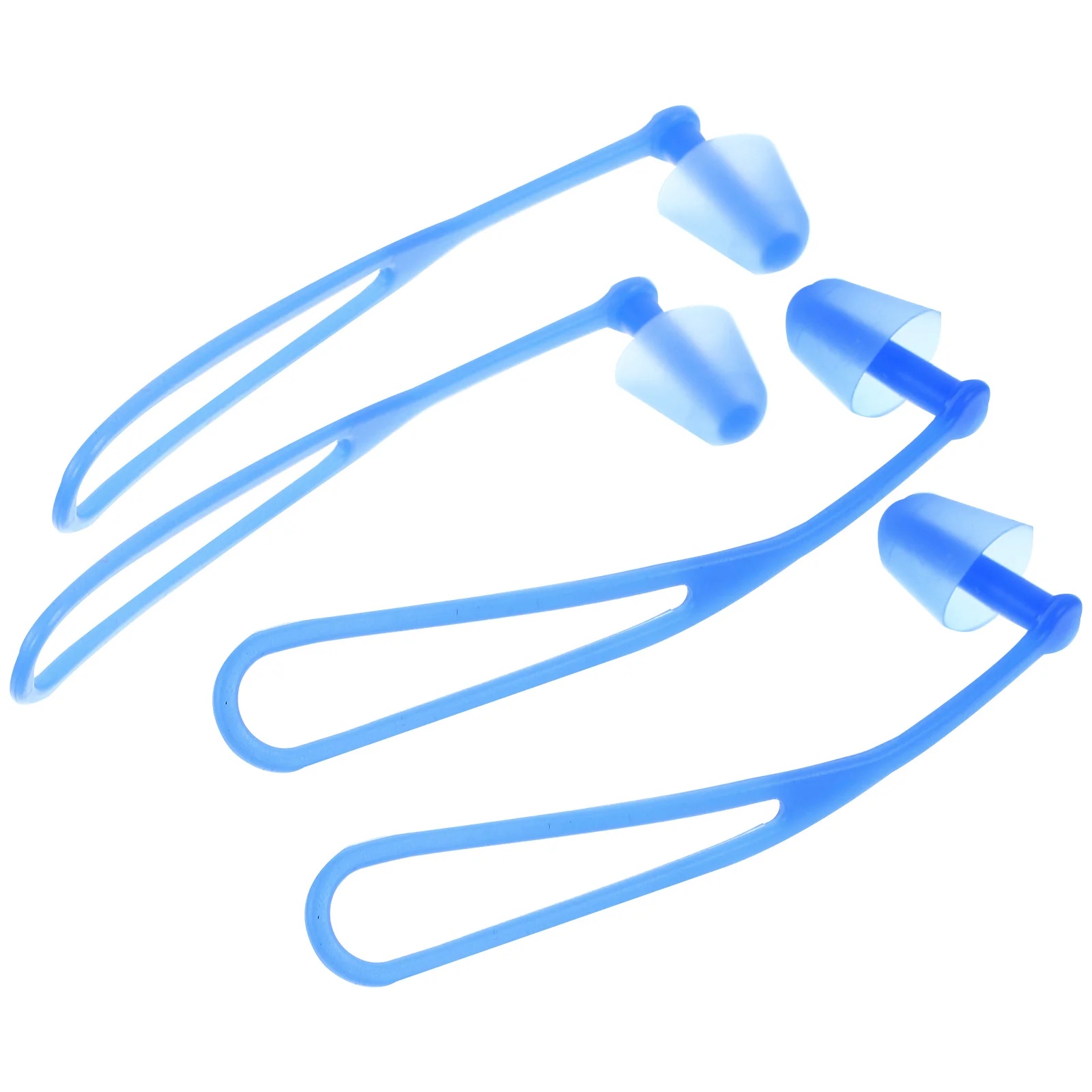 

2Pair Silicone Waterproof Swimming Underwater Ear Plugs for Loud Noises Kids Adults Comfort Fit with Cord Design