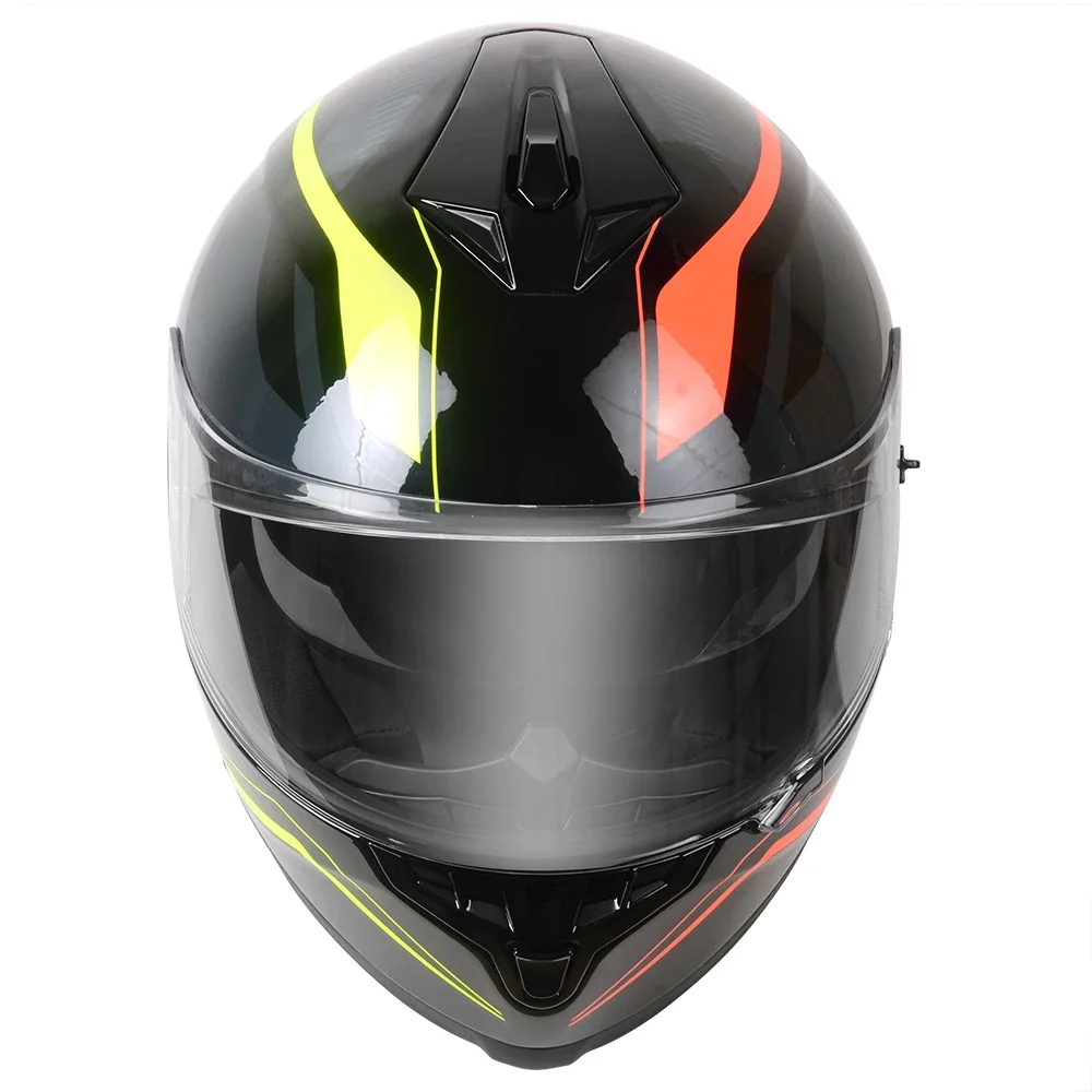 DOT Motorcycle Helmet BM22 With Bluetooth Intercom Interphone System Up To 6 Riders 500M Talking FM Radio