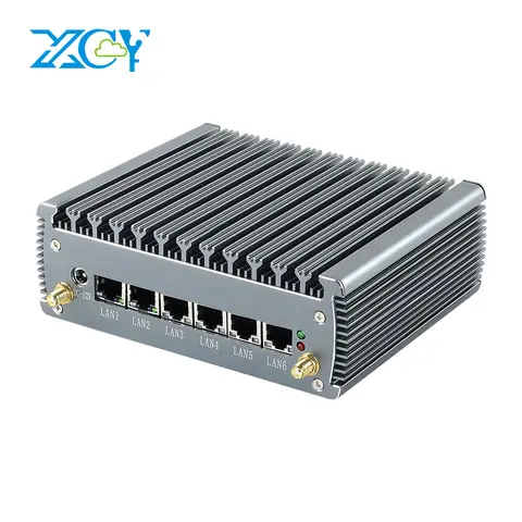 XCY 미니 PC i3-1115G4 i5-1135G7 i7-1165G7 6x LAN 2.5G 인텔 i226V NIC 4x USB RS232 HDMI 미니 PCIE GPIO 윈도우 10 리눅스/우분투