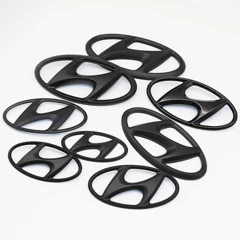 Наклейка с логотипом автомобиля ABS, декоративная наклейка на решетку радиатора, аксессуары для Hyundai Tucson, Accent, Elantra, Santa Fe, Sonata, I40, ix25, ix35, эмблема hyundai verna 2007 отзывы - №7