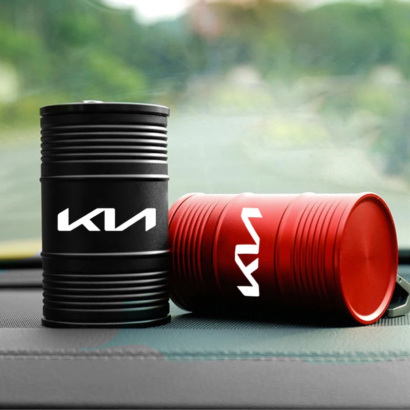 

Многофункциональная металлическая пепельница из нержавеющей стали в виде креативного масляного бака для автомобиля, наклейка на авто, для KIA RIO 2 3 4 5 Xline x l, хит продаж 2026 года