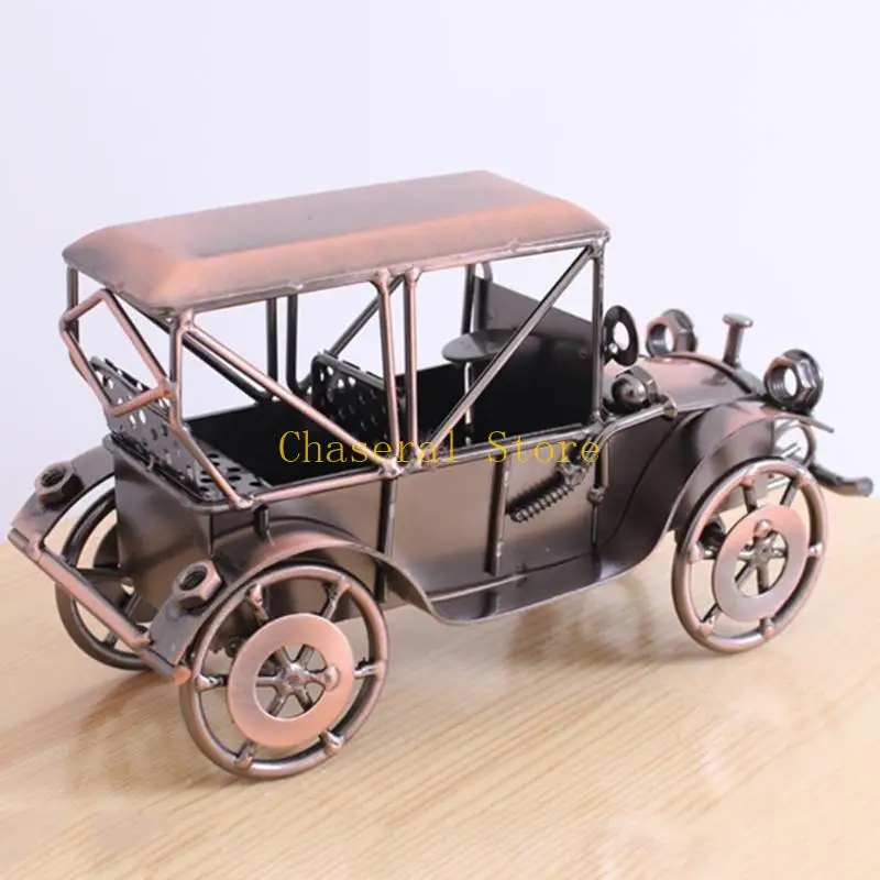 E7CE Ferido Modelo Vintage Iron Ornamentos Carros Motor Retro Decoração Iron Felize