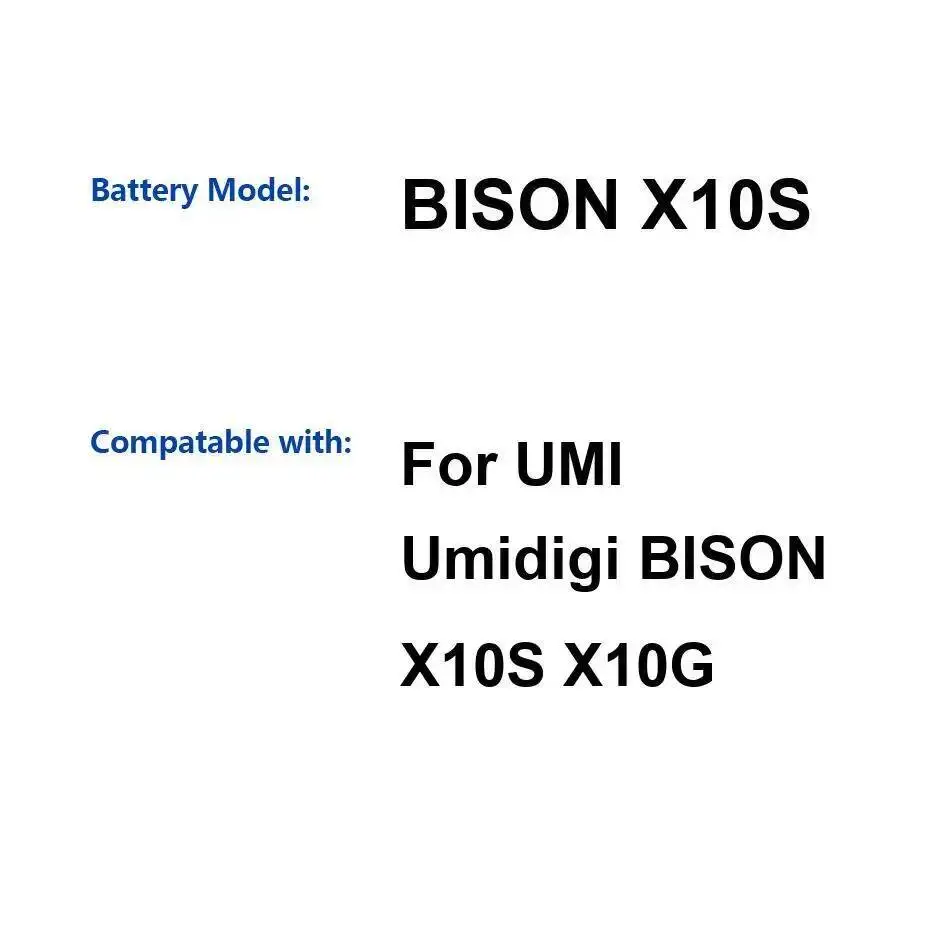 

Надежная мощность 6150 мАч для Umidigi Umi Bison X10S X10G аккумулятор мобильного телефона большой емкости