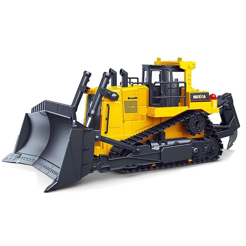 Huina 554/1554 Heavy-Duty Bulldozer, Eleven Channel Toy Bulldozer Children Toy Remote Control Engineering Vehicle Gifts Toy Gift