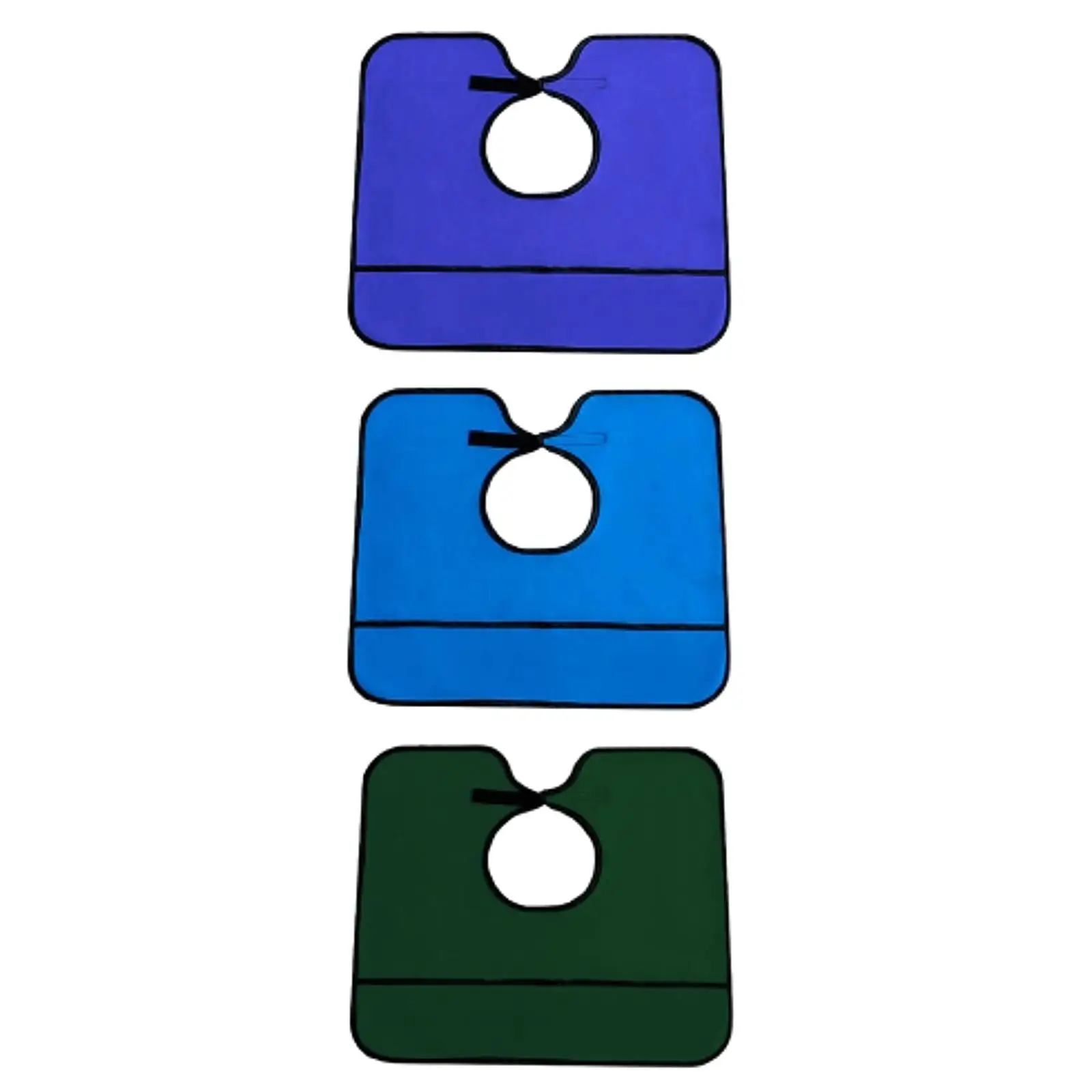 مريلة للبالغين، عملية مقاومة للبقع، متعددة الاستخدامات، واقي ملابس المساعدة في الطعام، مريلة لكبار السن للأب المسنين