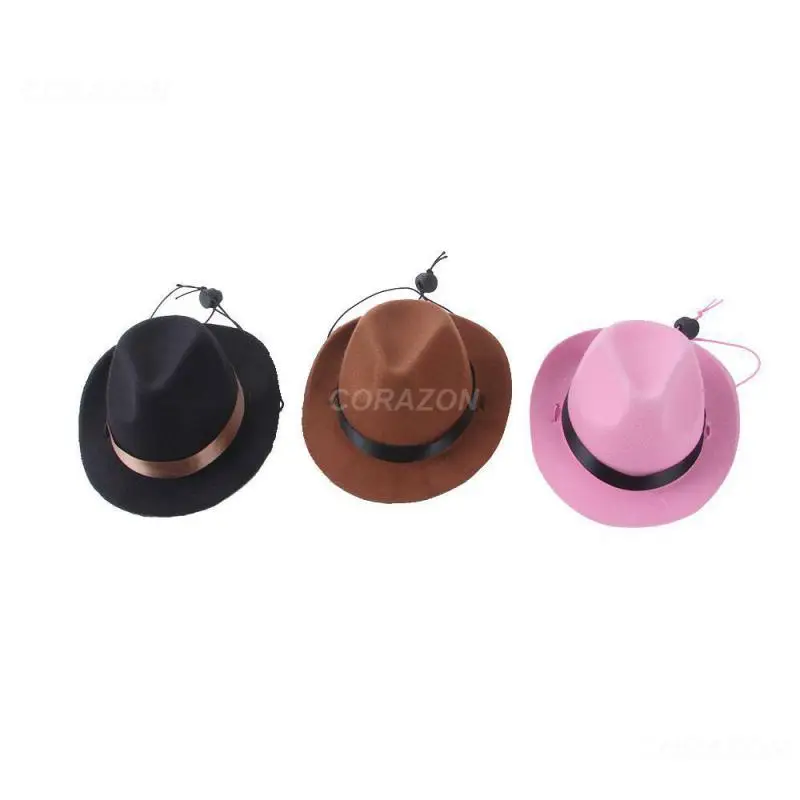 Pets Star Cowboy Hat 1pcs For Small Dogs And Cats Birthday Party Adjustable Comfortable Pet Accessories Straps Caps Stylish Soft