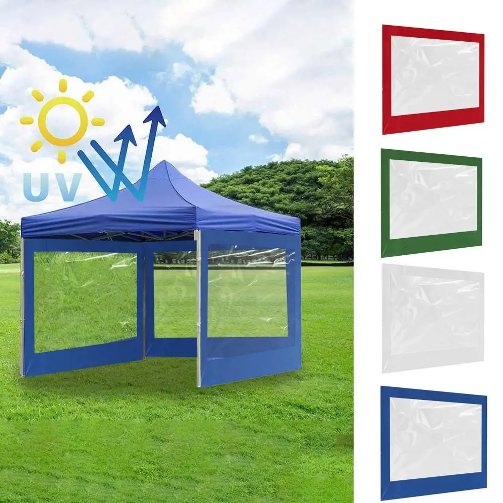 1 piece Camping Canopy Sun Shade with Transparent Window Easy Quick Setup UV-Resistant Waterproof Outdoor Canopy Tent Cloth