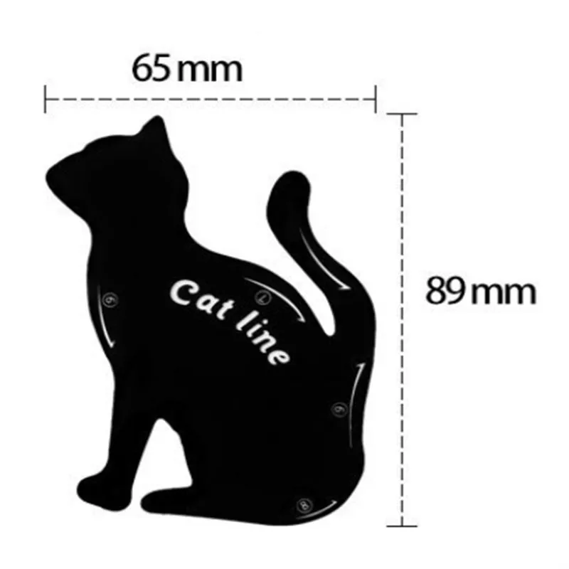 2-piece Set of Cat Models Easy To Operate Eye Makeup Tool Templates Multifunctional Eye Fixing Molds Cosmetic Products
