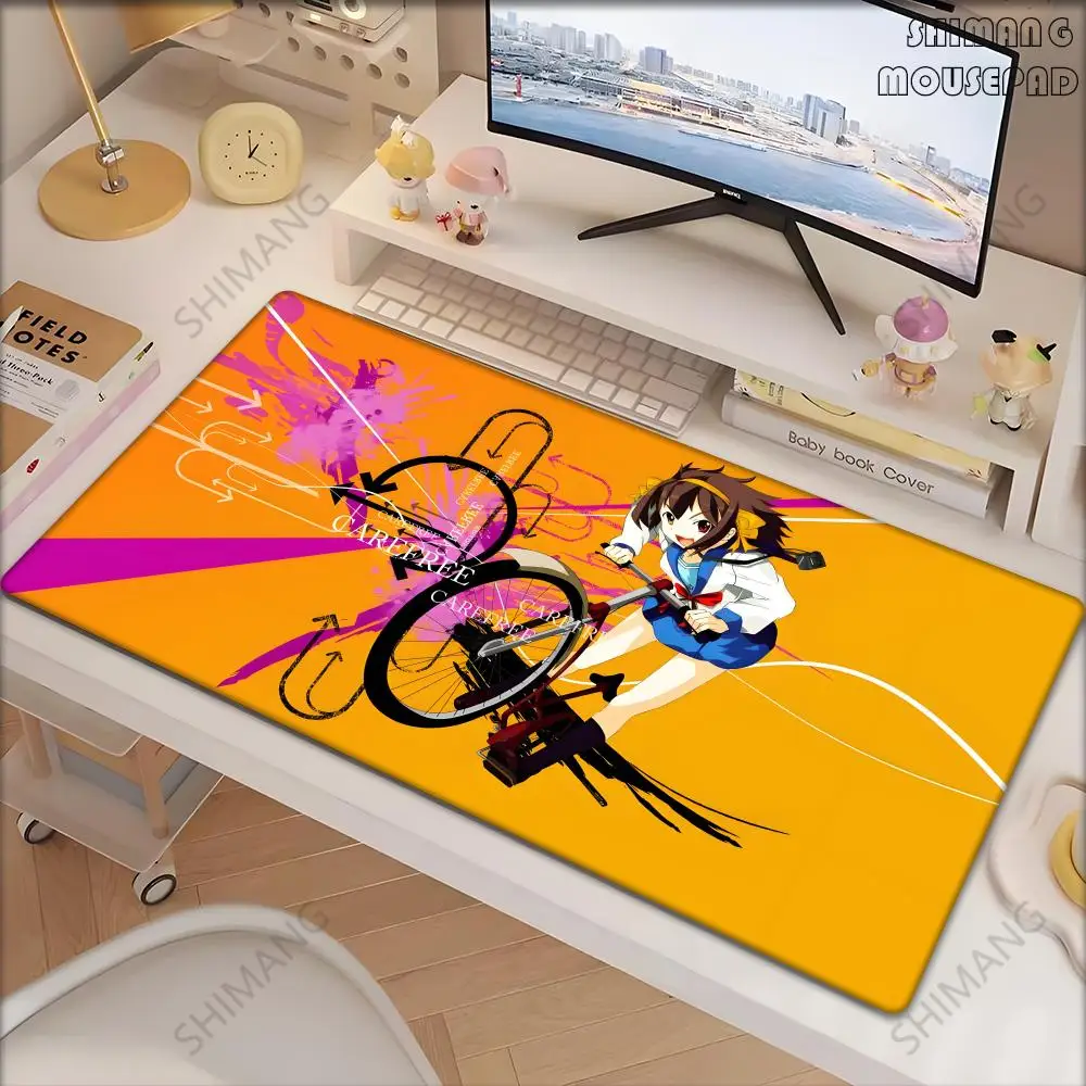 

The Disappearance of Haruhi Suzumiya Mouse Pad Large Rubber Tablepad PC Game Mousepad Laptop Desk Pad XXL Non-slip teclado Mousd