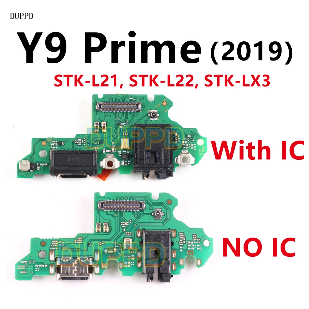 

USB-плата для зарядки Huawei Y9 Prime 2019, разъем для зарядки, гибкий кабель с микрофоном
