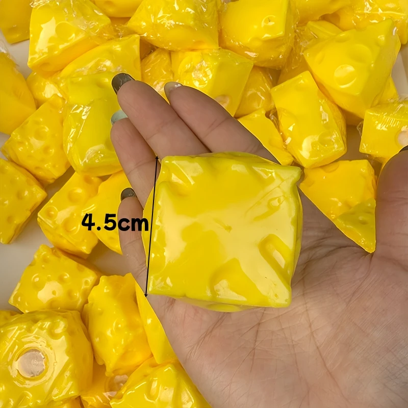 Mini-Käsewürfel, knuspriges, weiches Fidget-Spielzeug, Baustein-Füllung, kein Rückprall, Quetschspielzeug, sensorisches Stressabbau-Fidget-Spielzeug für Erwachsene – Detail 2