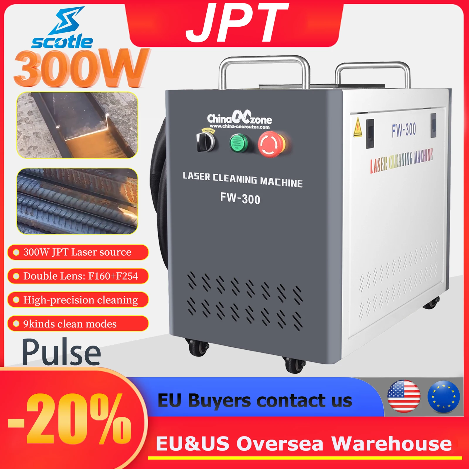 300W Pulse Laser Cl…