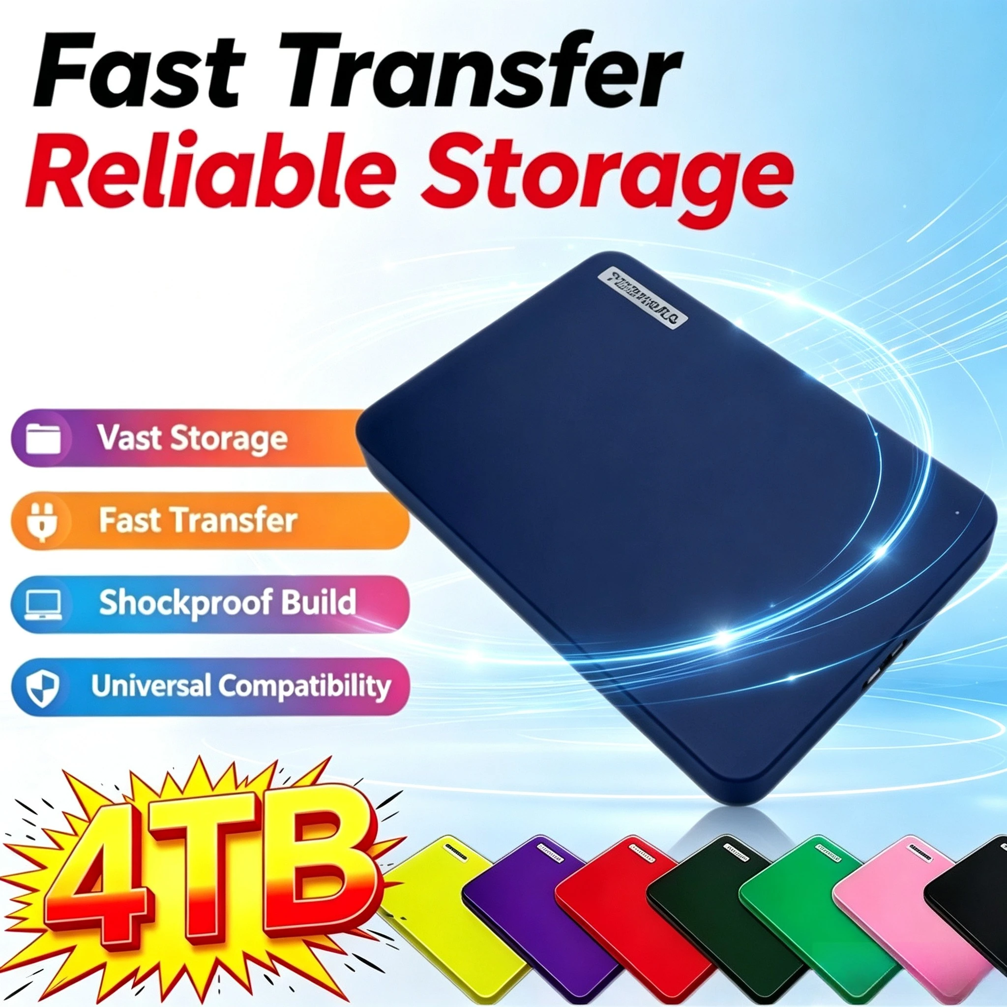 Canvio Ready A3 USB 3.0 Portable External Hard Drive 2.5 Inch 1TB/2TB/4TB Compatible For Laptop Mac Android