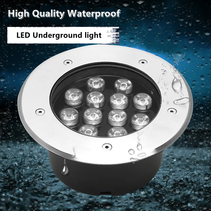 

6W/7W/9W/12W/15W Warm Cold White LED Outdoor Ground Garden Floor RGB Underground Buried Lamp Spot Landscape Light