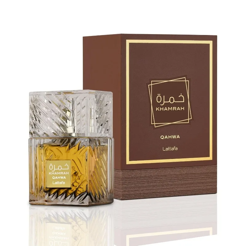 Lattafa Khamrah Eau de Parfum Spray 100 مل عطور عربية أصلية عطر شرقي حار مستمر هدايا كولونيا للرجال
