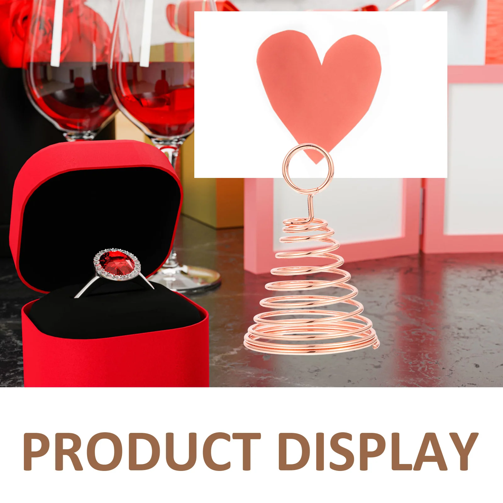 

Tabletop Note Folder Memo Card Photo Holder Stand Place Name Sign Number Clip File Storage Organizer for Wedding Party