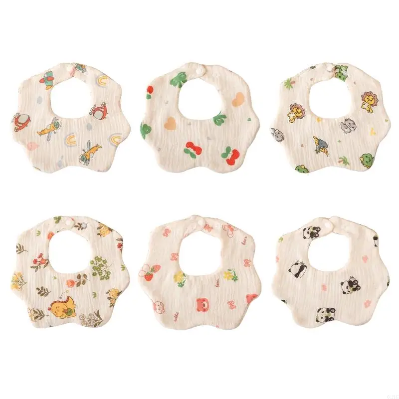 

G2TC Practical Fedding Bib for Baby Small Neckerchief Absorbent Drooling Bib Towel Soft & Breathable Newborns Burping Cloth