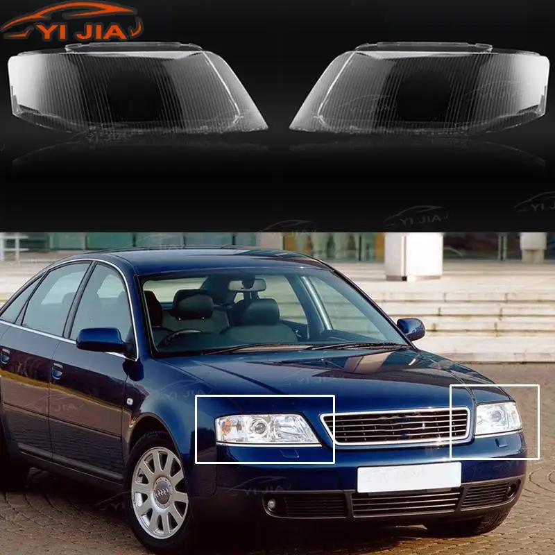 

For Audi A6 C5 1999 2000 2001 2002 Headlight Clear Cover Front Headlights Transparent Housing Front Headlamp Lens