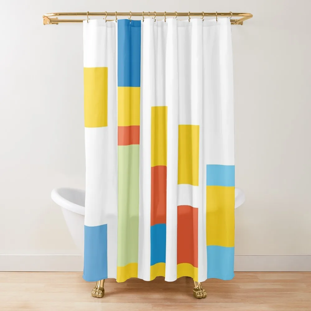 

Yellow blocks - Homer, Marge, Bart, Lisa, Maggie Shower Curtain Shower For Bathroom Cover Curtain