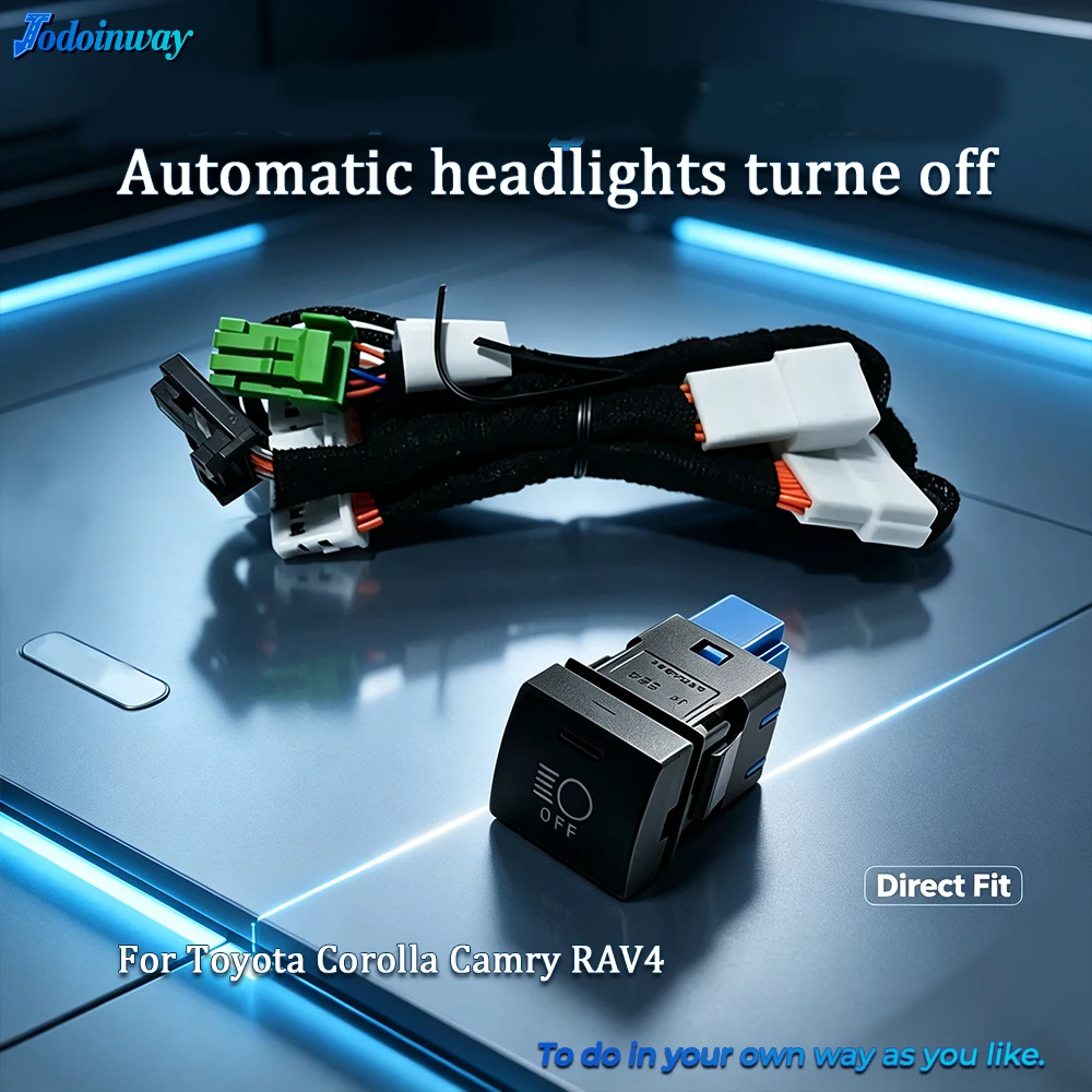 Headlight Sensor Switch AUTO Turn Off Control Button For Toyota Corolla Cross Rav4 2019 Avalon Highlander 2022-2026 Accessories