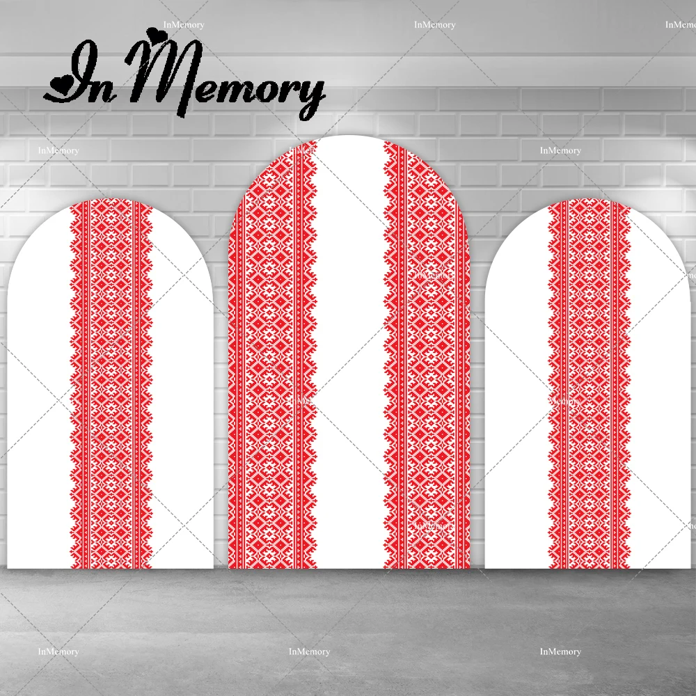 Bohemian Arched Wall Backdrop Round Top Double-sided Cover for Kids Teens Adults Boho Customized Background Photo Props