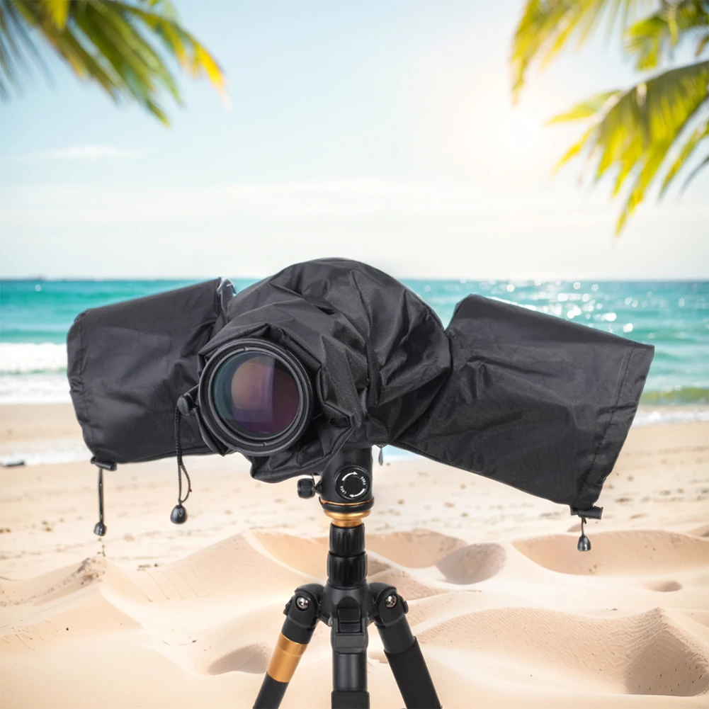 Водонепроницаемый чехол от дождя для камеры, защитное покрытие черного цвета для цифровых зеркальных камер Canon, Nikon, Sony, Panasonic, Fuji