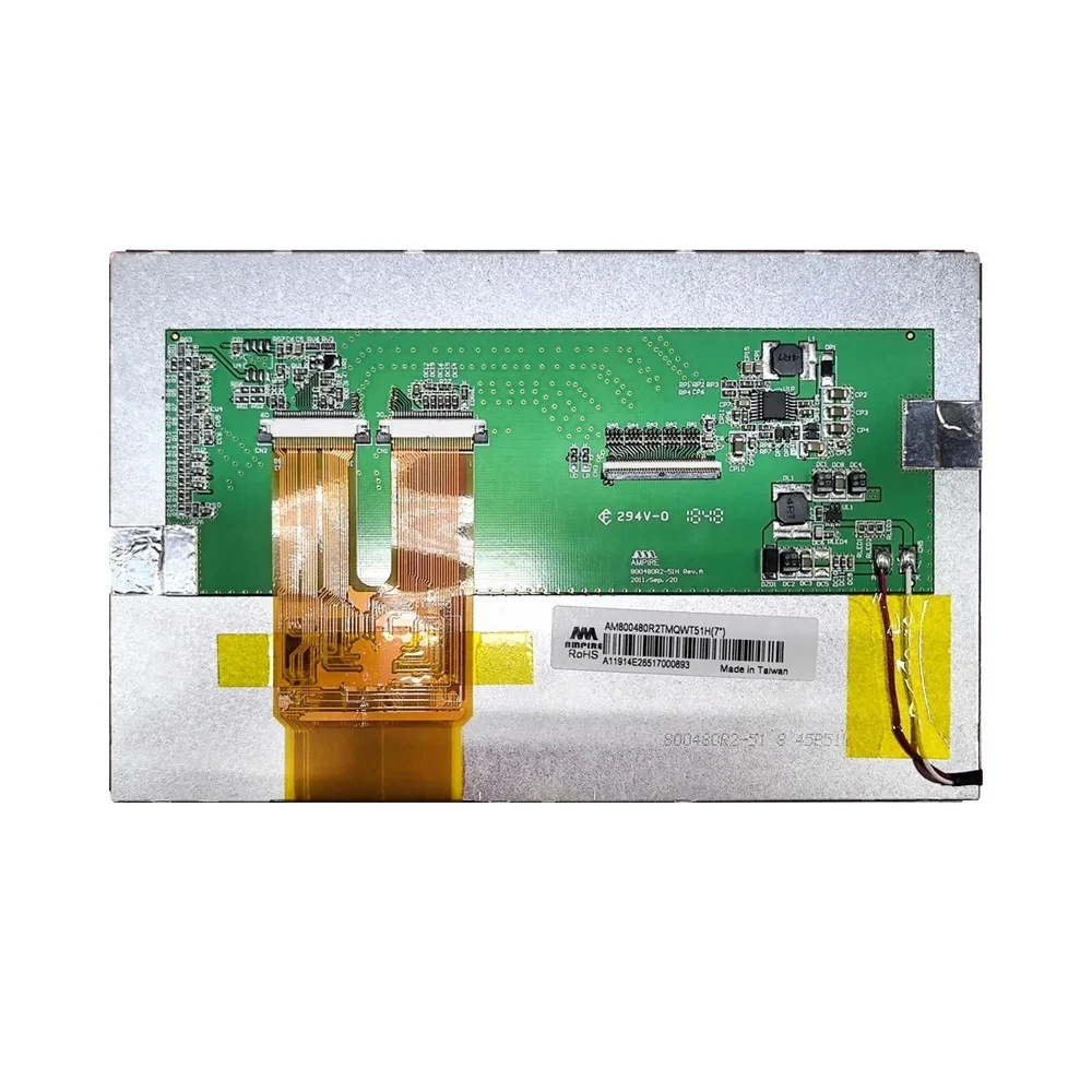 100% Tested Original FOR AM LCD Industrial Screen AM800480R2TMQWT51H 7 Inch 800×480 Lcd Screen Display Perfect working