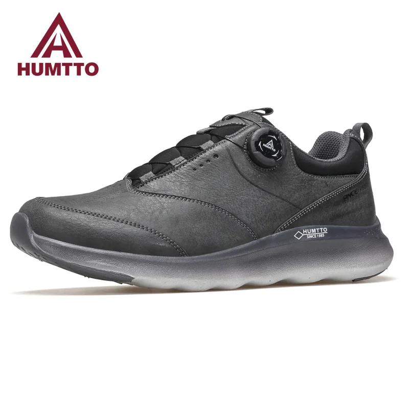 HUMTTO Designer Shoes Men Breathable Running Men\'s Sports Shoes Luxury Leather Casual Sneakers for Man Fashion Tennis Trainers