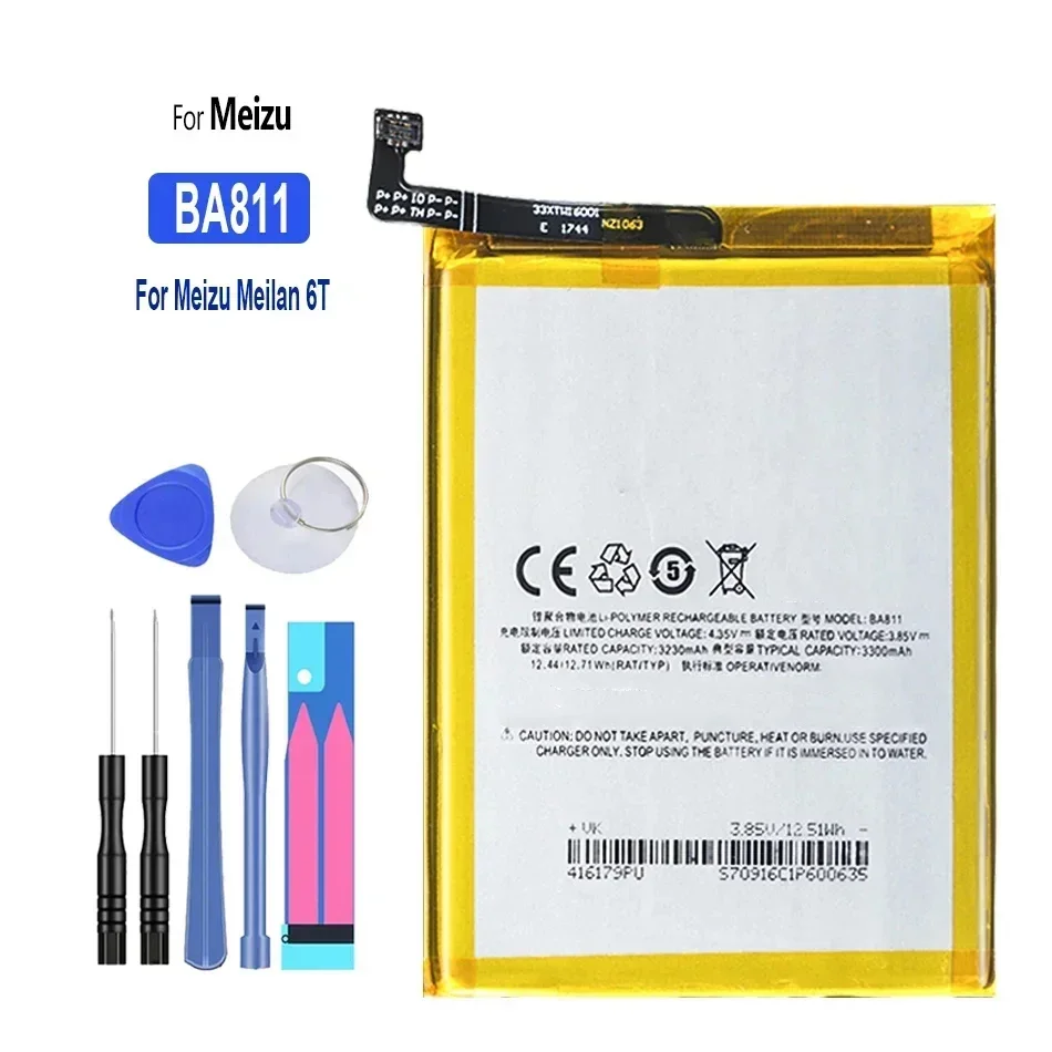 Battery 3070mAh-3230mAh For Meizu M8C M8 Lite M3X Dual SIM TD-LTE M3E A680Q 6T M6T V8 M810H M810L M816H M816Q M811H M811Q