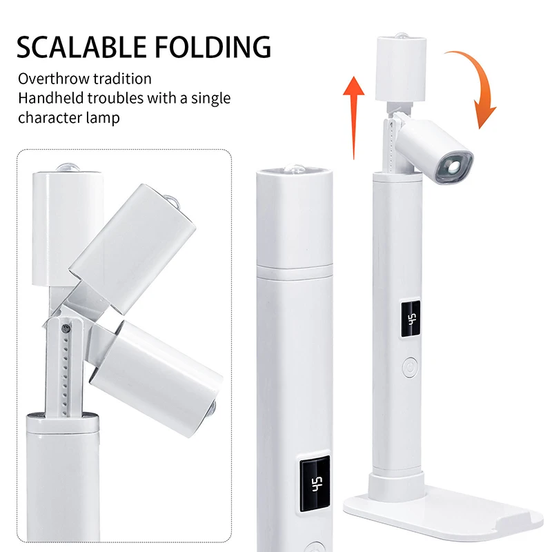 Portable Nail Dryer Lamp UV LED Nail Light For Curing All Gel Polish USB Rechargeable Quick Dry Manicure Machine Nail Art Tools