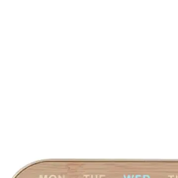 Wood Finished LED Alarm Clock Featuring Clear Large Display Time Date Weekday and Room Temperature for Daily Use