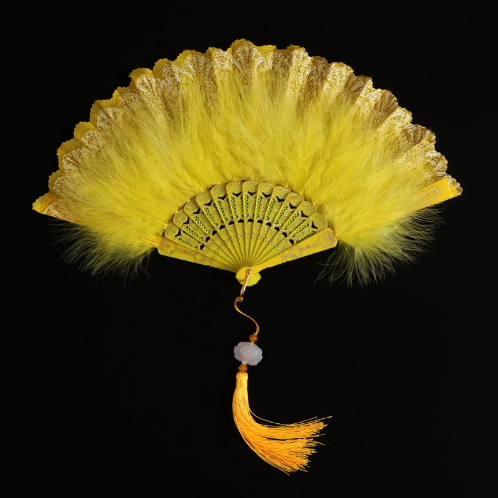 

Китайский винтажный складной веер в стиле чонсам с пластиковыми спицами, классический ретро-веер с мехом для женских модных показов