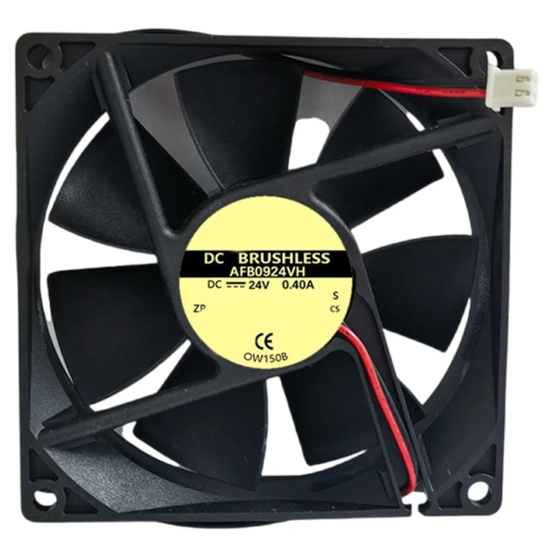 AFB0924VH 9025 24V 0.4A Cooling Fan 90x25mm 81.47CFM Brushless Double Bearing