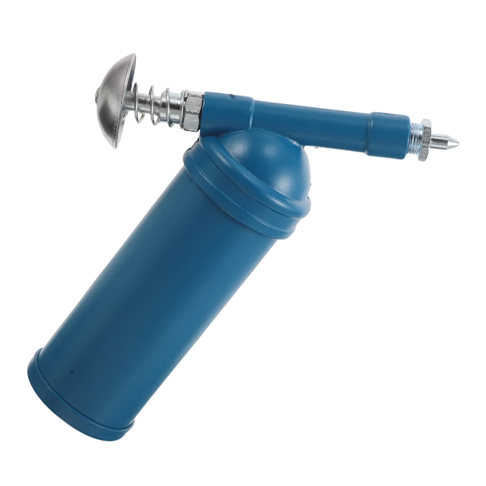 Mini Manual Grease Gun Electroplated Silver Sky Blue Portable Handheld Lubrication Tool 80Cc Capacity Precise Pressure Control