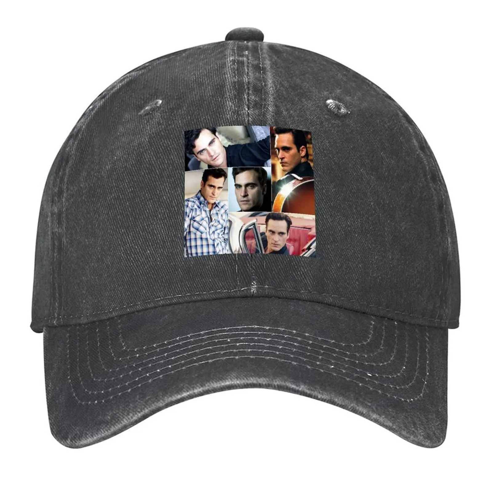 

Joaquin Phoenix Rectangular Photo Collage Baseball Cap party Hat Luxury man cap Hat Luxury Brand derby hat Men Women's