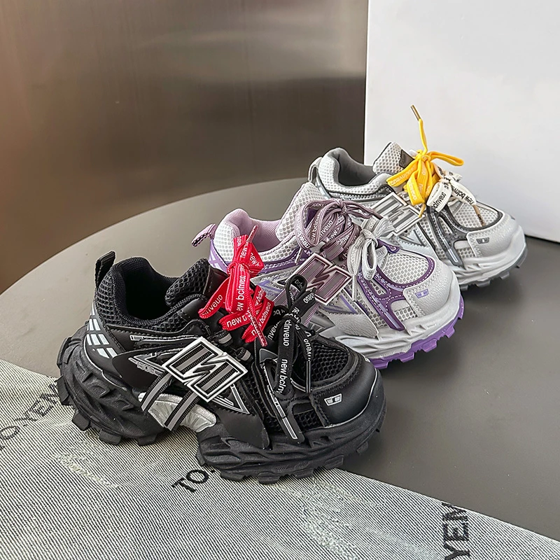 

Children's shoes 2026 new spring and autumn children's running shoes boys mesh breathable dad shoes