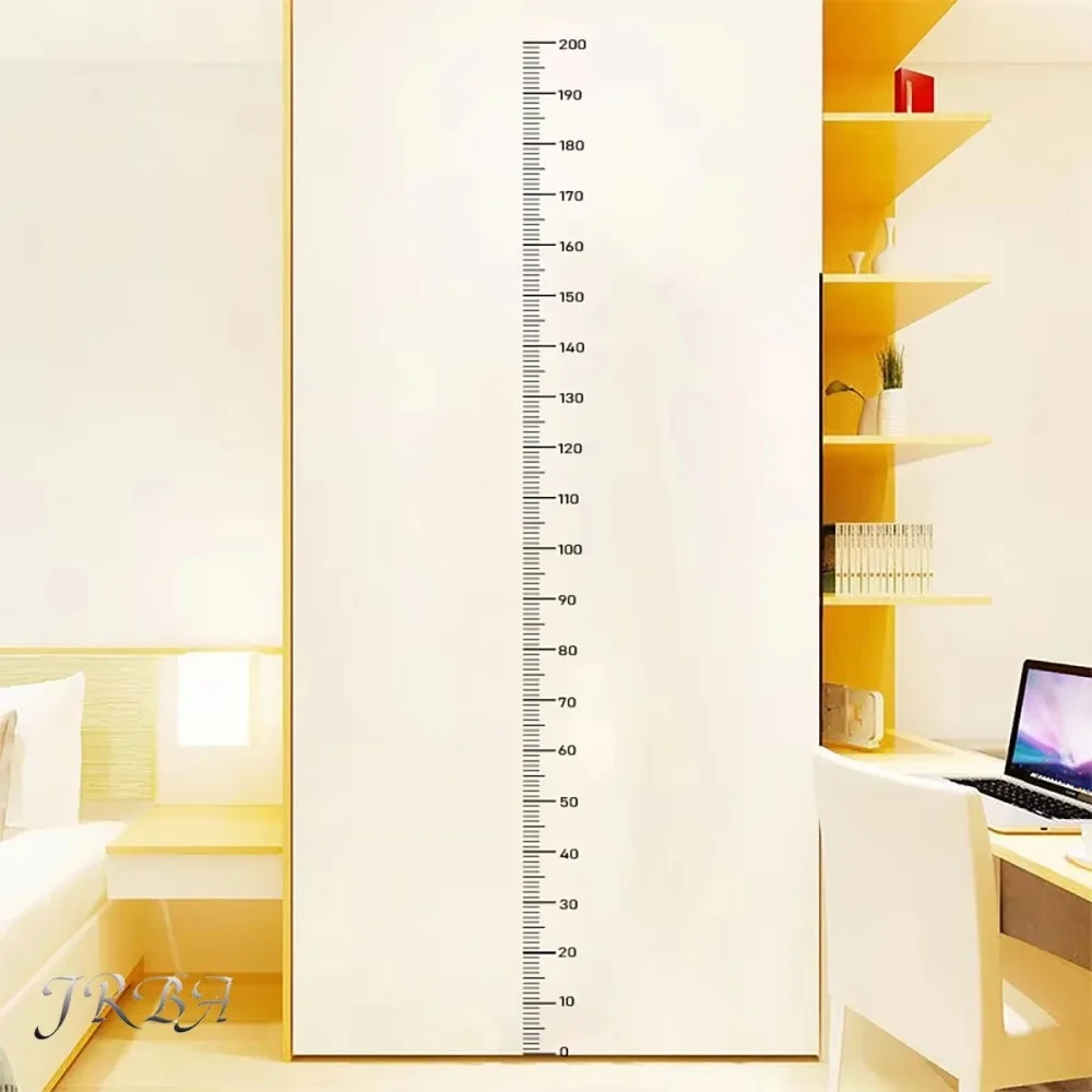 1PC Height Sticker 0-200cm Sticker, Living Room Bedroom, Middle School Student Dormitory Wall Waterproof Self-adhesive Height Pa