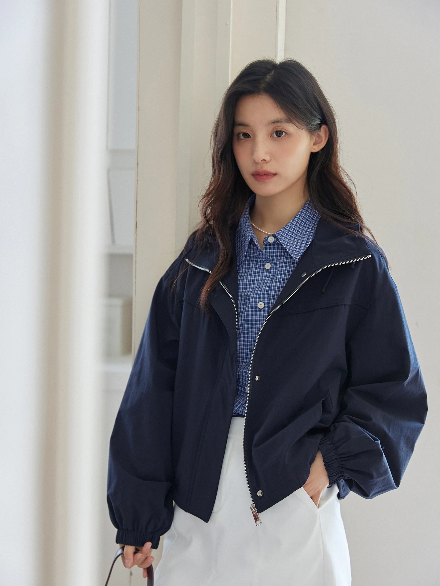 

MIXABO ort Outdoor Женская одежда Jaet Retro Sle Спецодежда Utili Пальто синего цвета Свободный крой Нейлоновая ткань oulder Sve Design