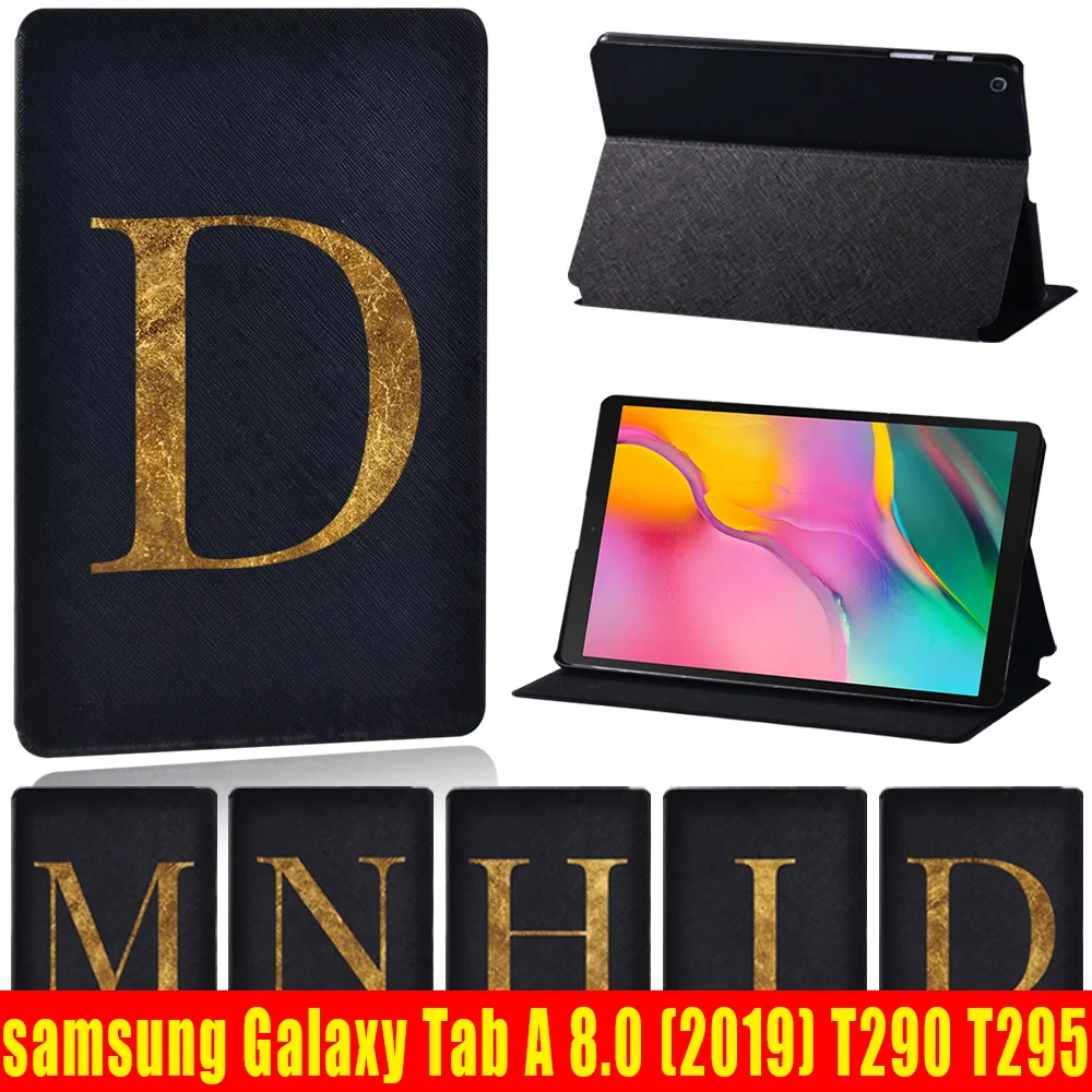 

For Samsung Galaxy Tab A T290 Letter Series Tablet Case for Samsung Galaxy Tab A T295 8 Inch Shockproof Simple Style Cover Case