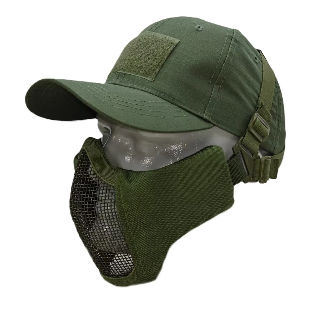 Tactical Steel Wire Mask Cap camouflage Hat Mens Outdoors  Motorcycle  Sport  Military  Equipment  Punk Mask Ear face protection