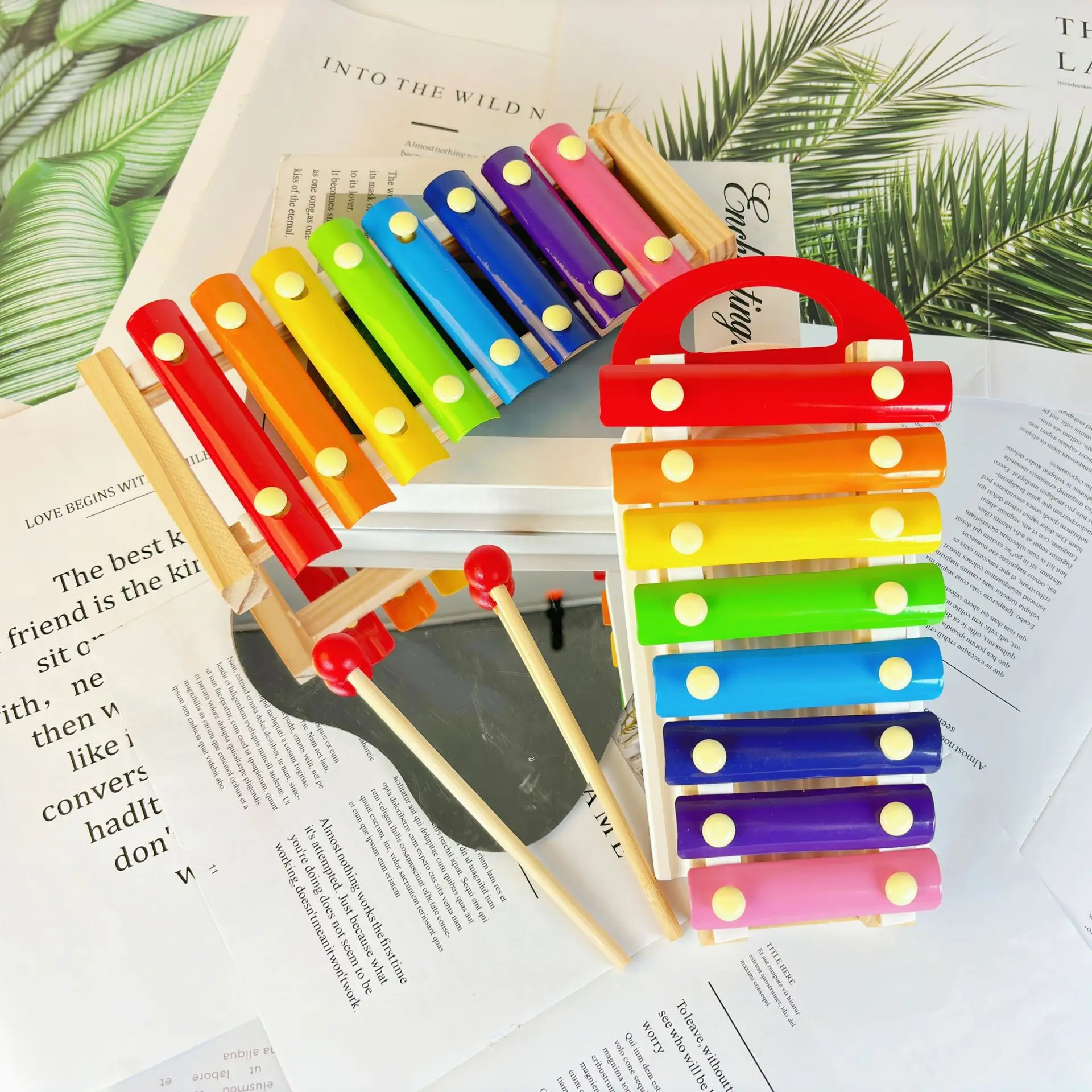 Eight-tone Hand-percussion Piano Baby Toys Educational Percussion Early Childhood Musical Instruments Percussion Xylophone Toys